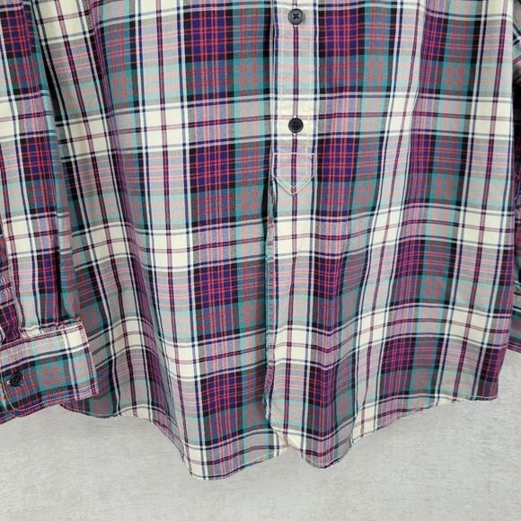 Polo Ralph Lauren Vintage Plaid Woodsman Work Shirt Long Sleeve Button Down - Picture 3 of 7
